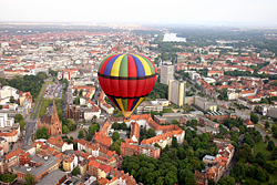 Hannover Ballon über der Stadt